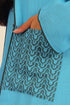 Embroidered long sleeves linen coat